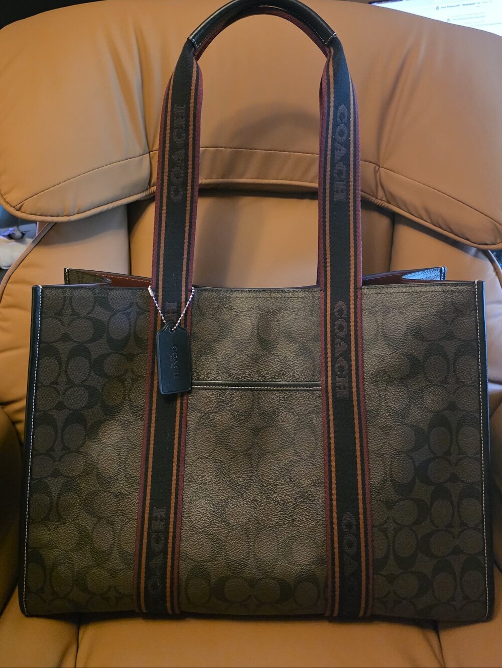 Large Smith Coach Tote Bag. Like New - Picture 6 of 14